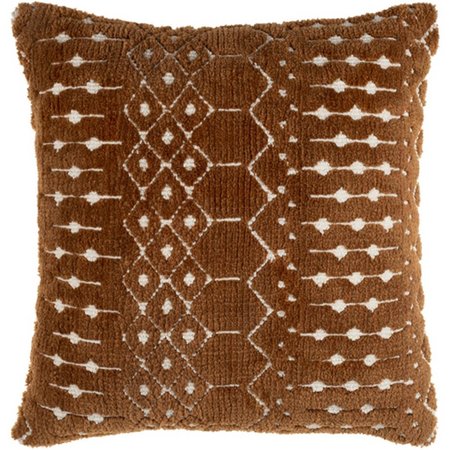 SURYA Surya KBL003-1818 18 x 18 in. Kabela Knitted Pillow Cover - Camel & Ivory KBL003-1818